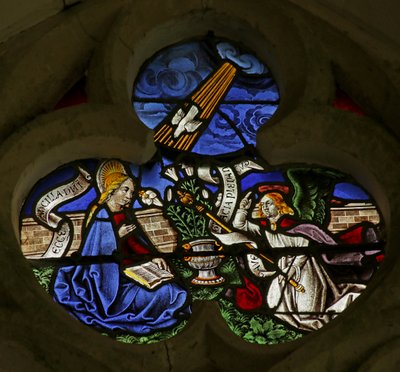 Window depicting the Annunciation by French School